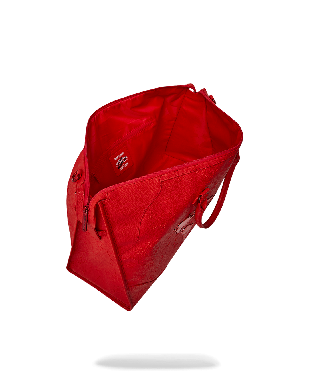 SPRAYGROUND® DUFFLE JAMES GLOBAL RED PYRAMID LARGE DUFFLE