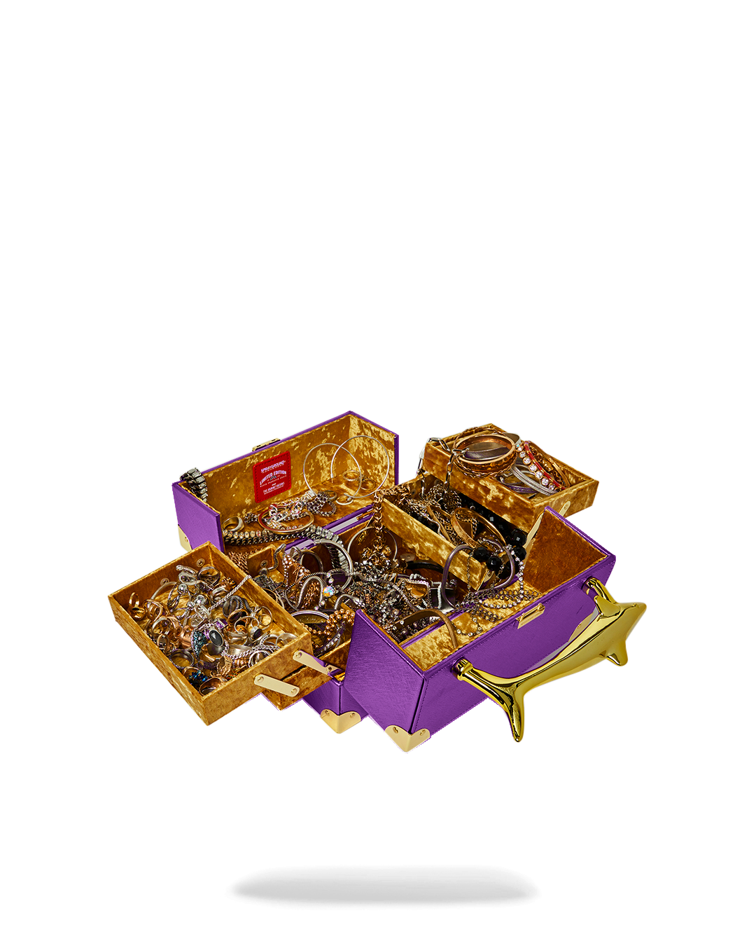 SPRAYGROUND® JEWELRY CASE SHARKS OF THE GOLD OCEAN JEWELRY CASE