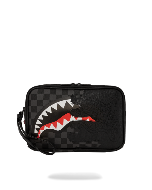 SPRAYGROUND® TOILETRY UNFINISHED SHARK TOILETRY BAG