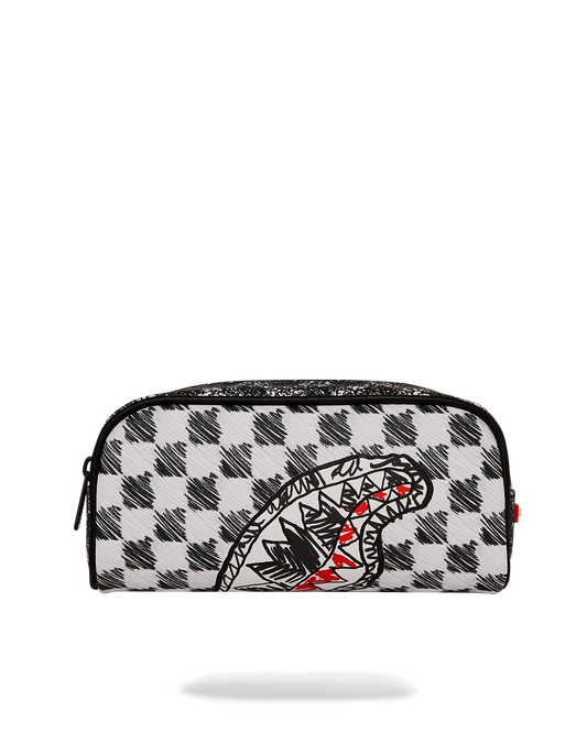 SPRAYGROUND® POUCH SCRIBBLE DRIBBLE CHECK POUCH