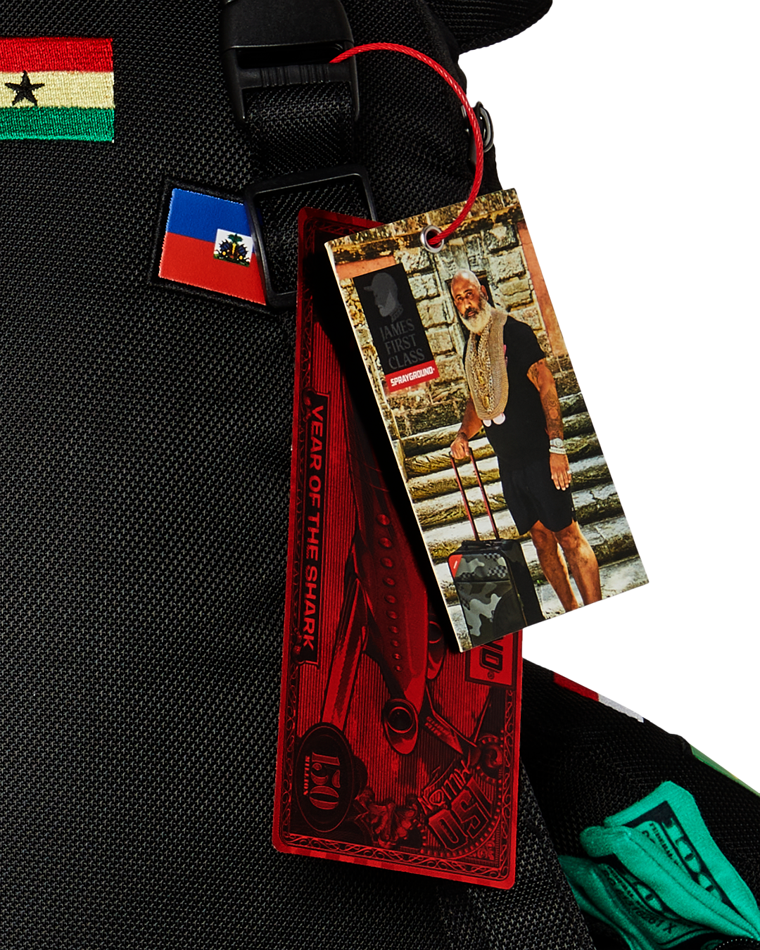 SPRAYGROUND® BACKPACK JAMES FLAGS MONEY BEAR BACKPACK