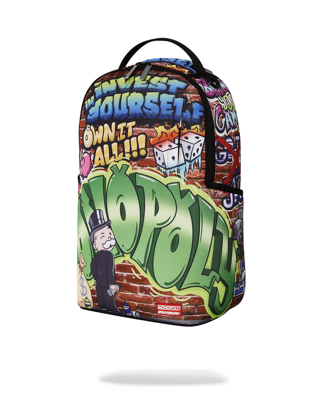 SPRAYGROUND® BACKPACK MONOPOLY GRAFFITI GOLD RUSH DLXR BACKPACK