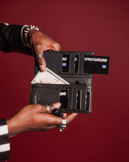 SPRAYGROUND® WALLET MIDNIGHT CHATEAU SINGLE-FOLD WALLET