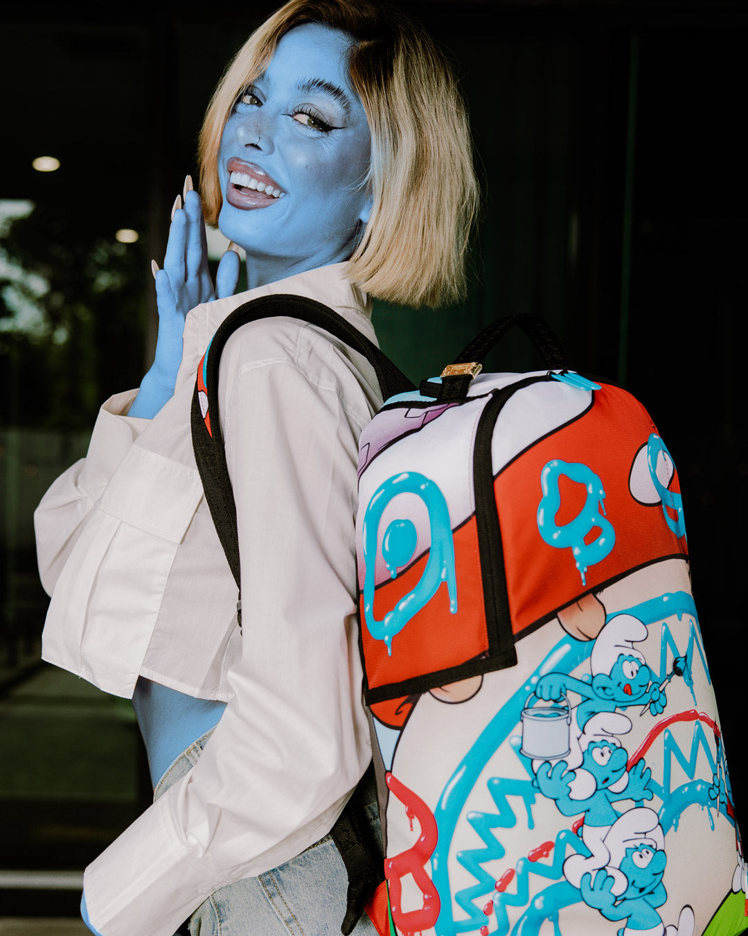 SPRAYGROUND® BACKPACK PAINTING SMURFS DLXR BACKPACK