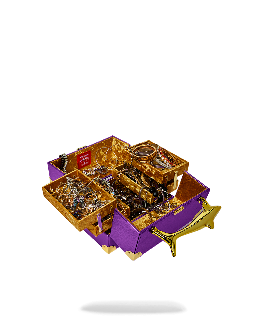 SPRAYGROUND® JEWELRY CASE SHARKS OF THE GOLD OCEAN JEWELRY CASE