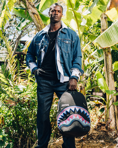 SPRAYGROUND® BACKPACK A.I. AFRICAN INTELLIGENCE BORN AND RAISED BACKPACK - SANDFLOWER COLLAB