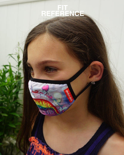 SPRAYGROUND® FASHION MASK KIDS FORM FITTING MASK: PARIS VS MILAN