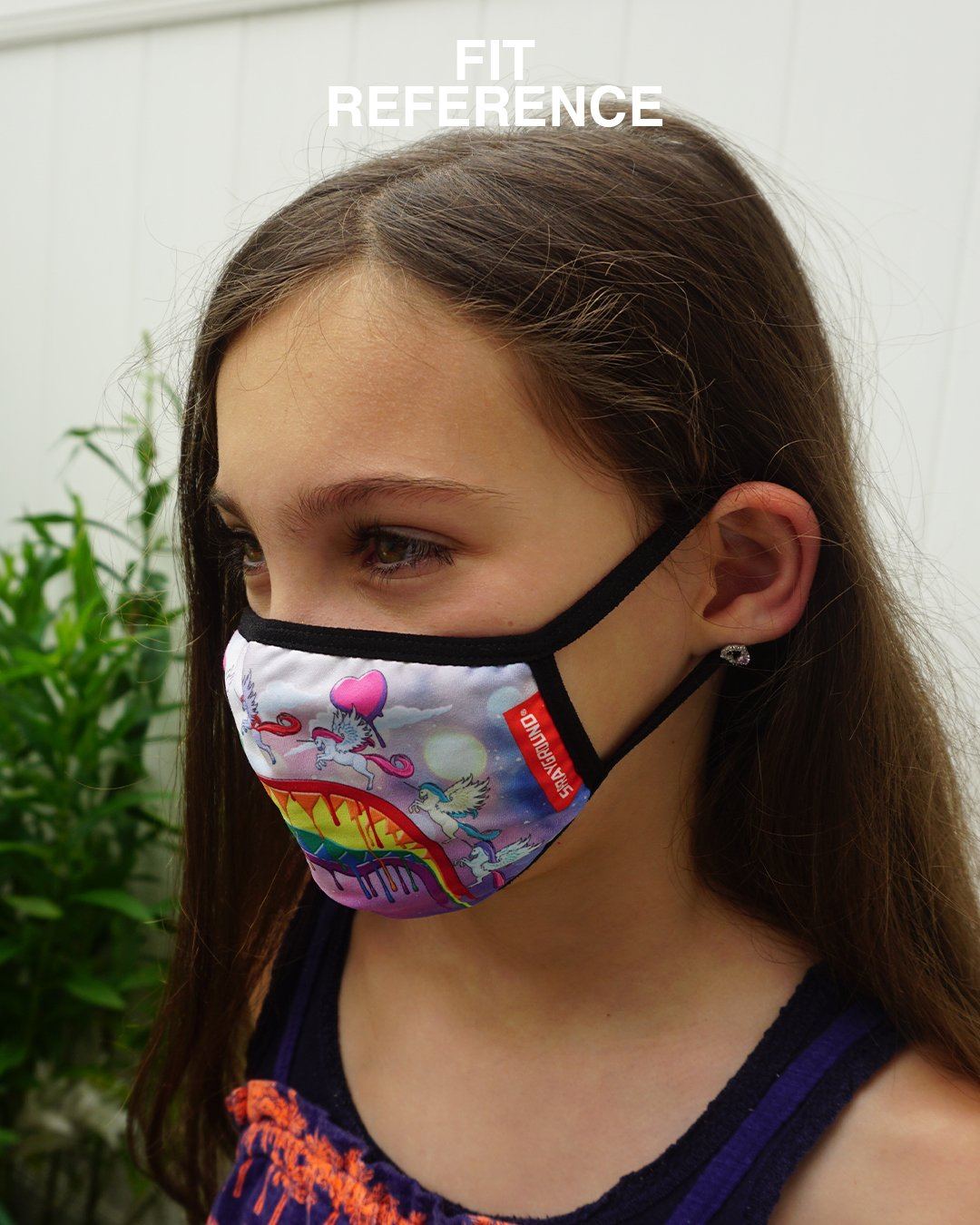 SPRAYGROUND® FASHION MASK KIDS FORM FITTING MASK: ARCADE SHARK